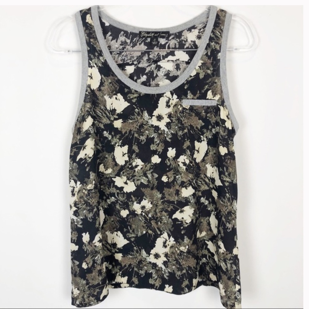 Elizabeth and James Floral Silk Blouse